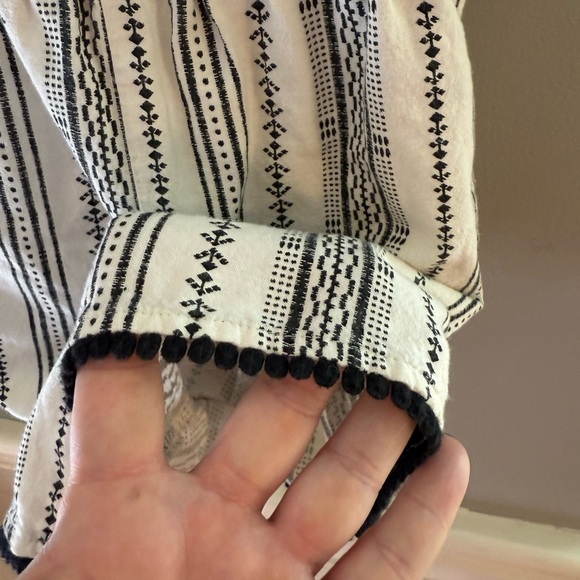 Old Navy Black and White Striped Kids Romper Large - Picture 4 of 7